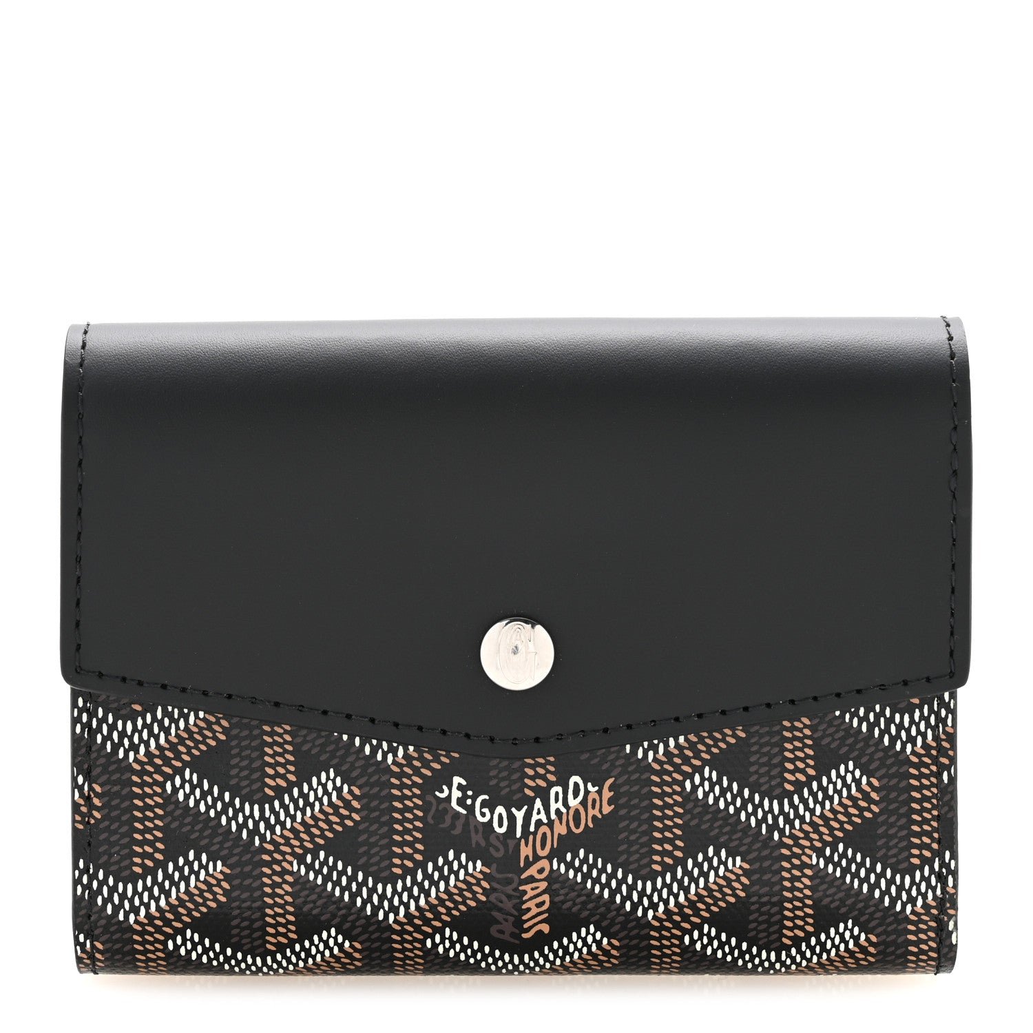 Goyard Goyardine Saint-Gabriel Compact Wallet Black