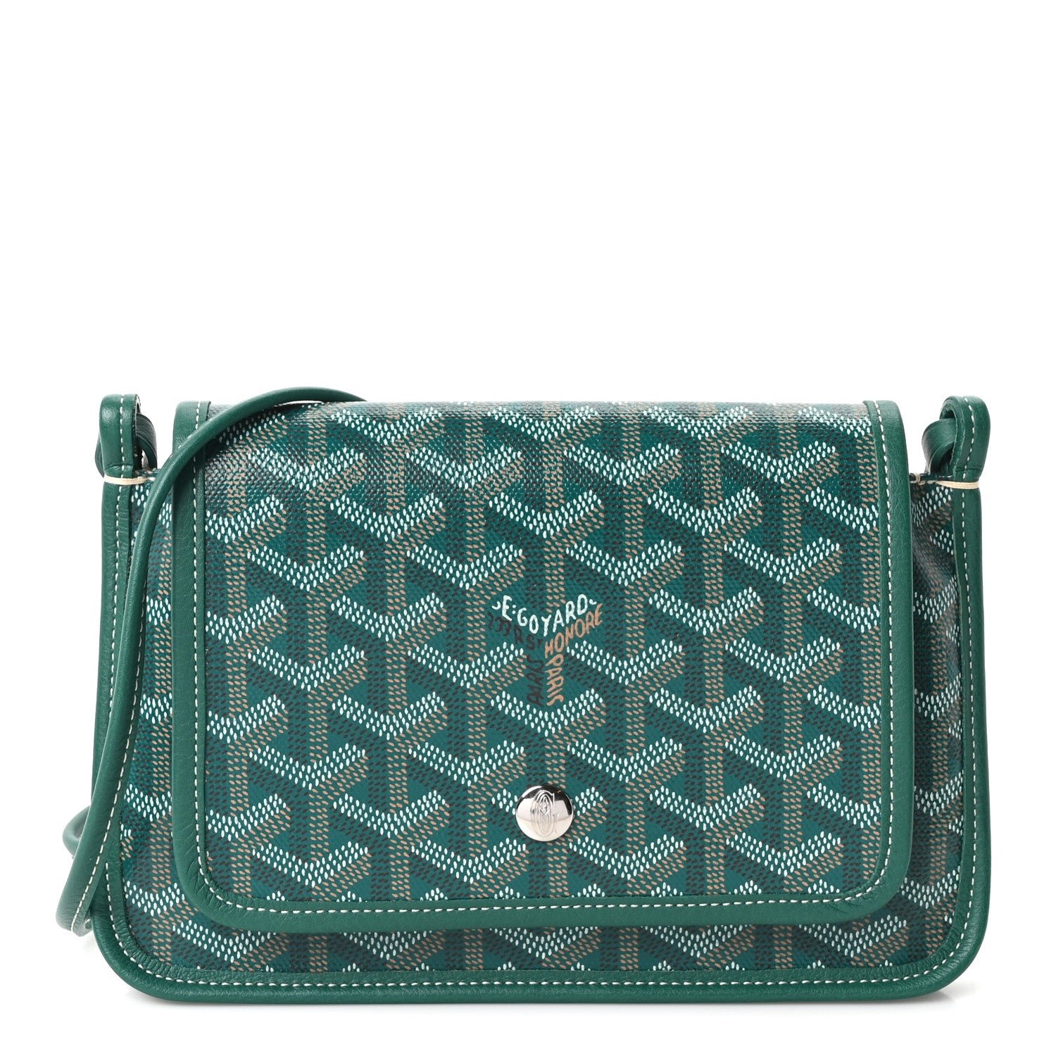 Goyard Goyardine Plumet Wallet Clutch Green