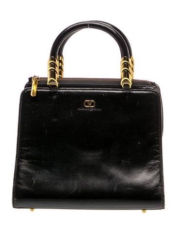 Leather Top Handle Bag Vintage