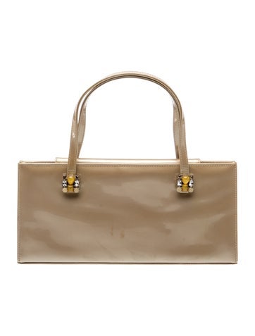 Patent Leather Top Handle Bag