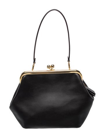 Leather Kisslock Frame Bag 27