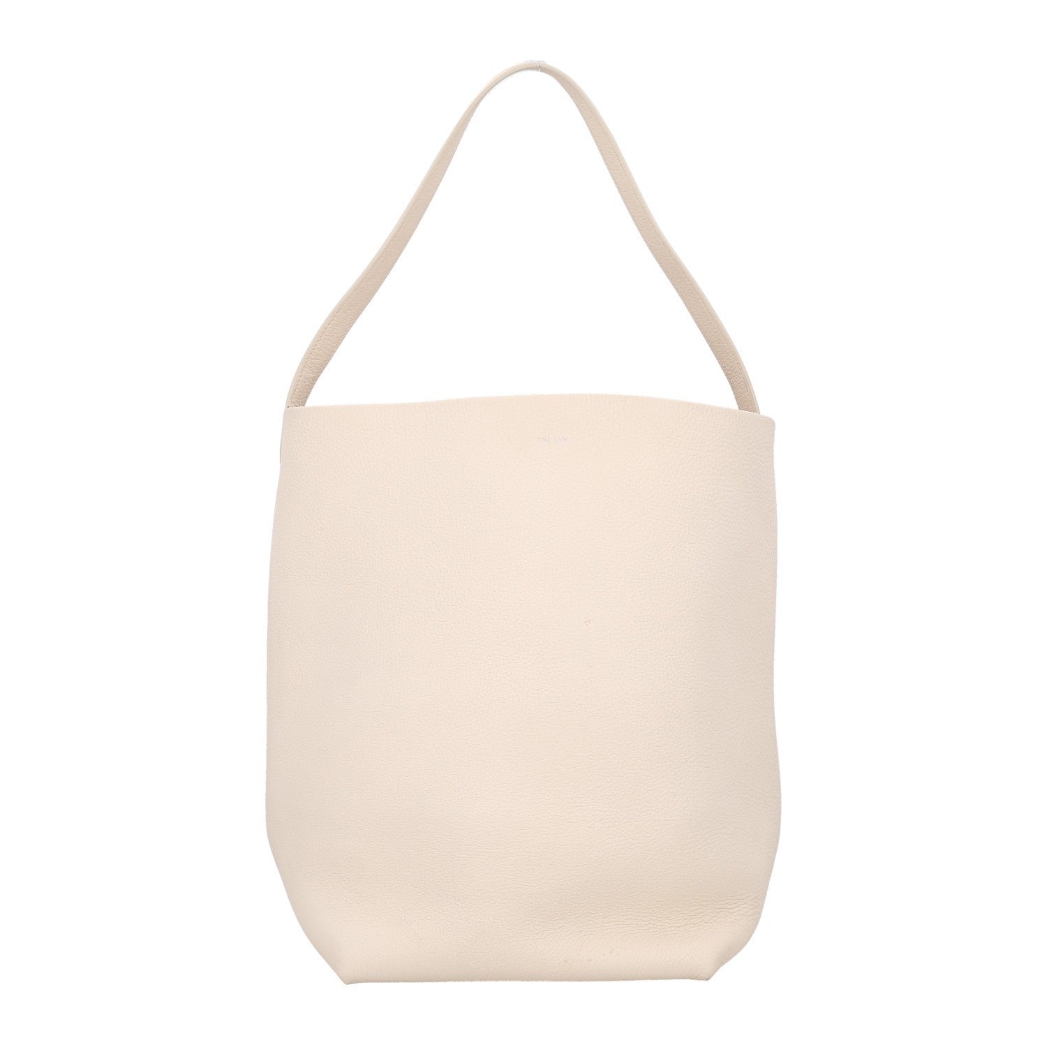 The Row Grained Calfskin Medium N/S Park Tote Ivory