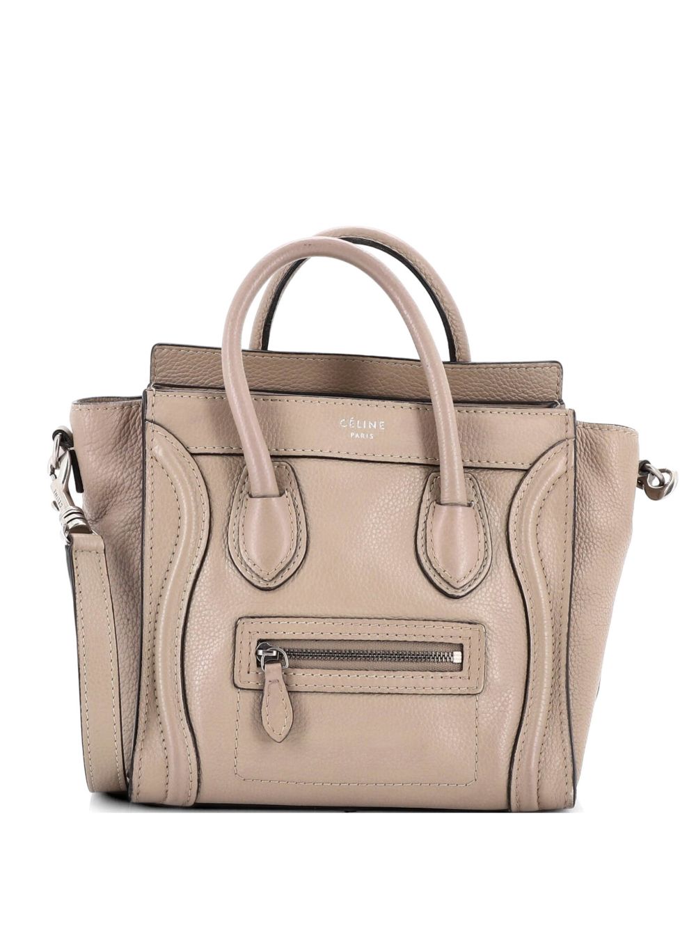 Luggage Bag Grainy Leather Nano crossbody bag