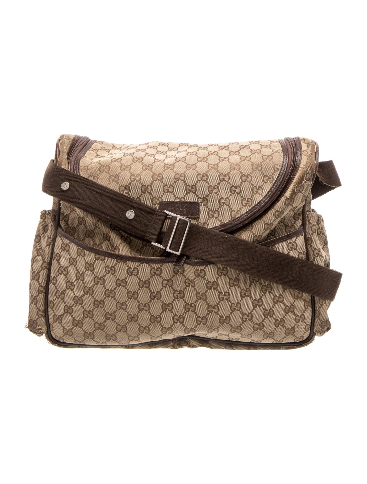 GG Canvas Baby Changing Diaper Bag Large