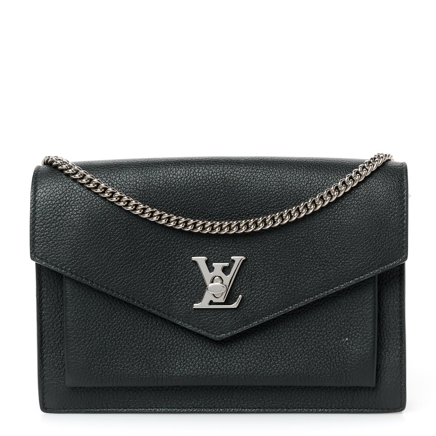 Louis Vuitton Soft Calfskin My Lockme Chain Pochette Black