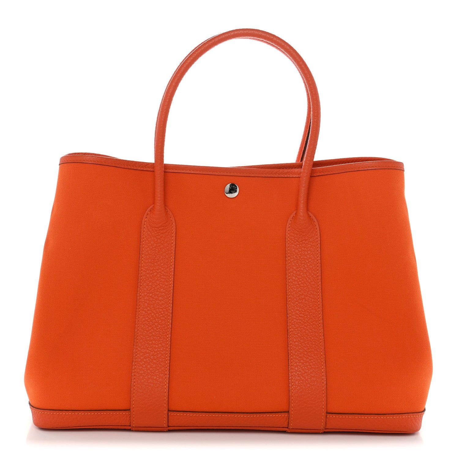 Hermes Toile Negonda Garden Party Tote 36 MM Orange