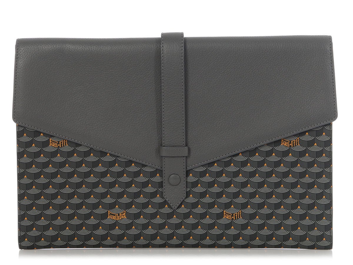 Faure Le Page Fauré Le Page Steel Gray Express Envelope Pouch