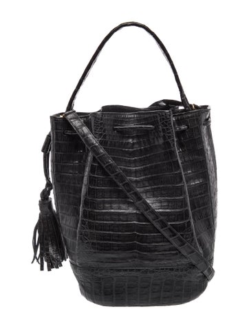 Nancy Gonzalez Crocodile Bucket Bag