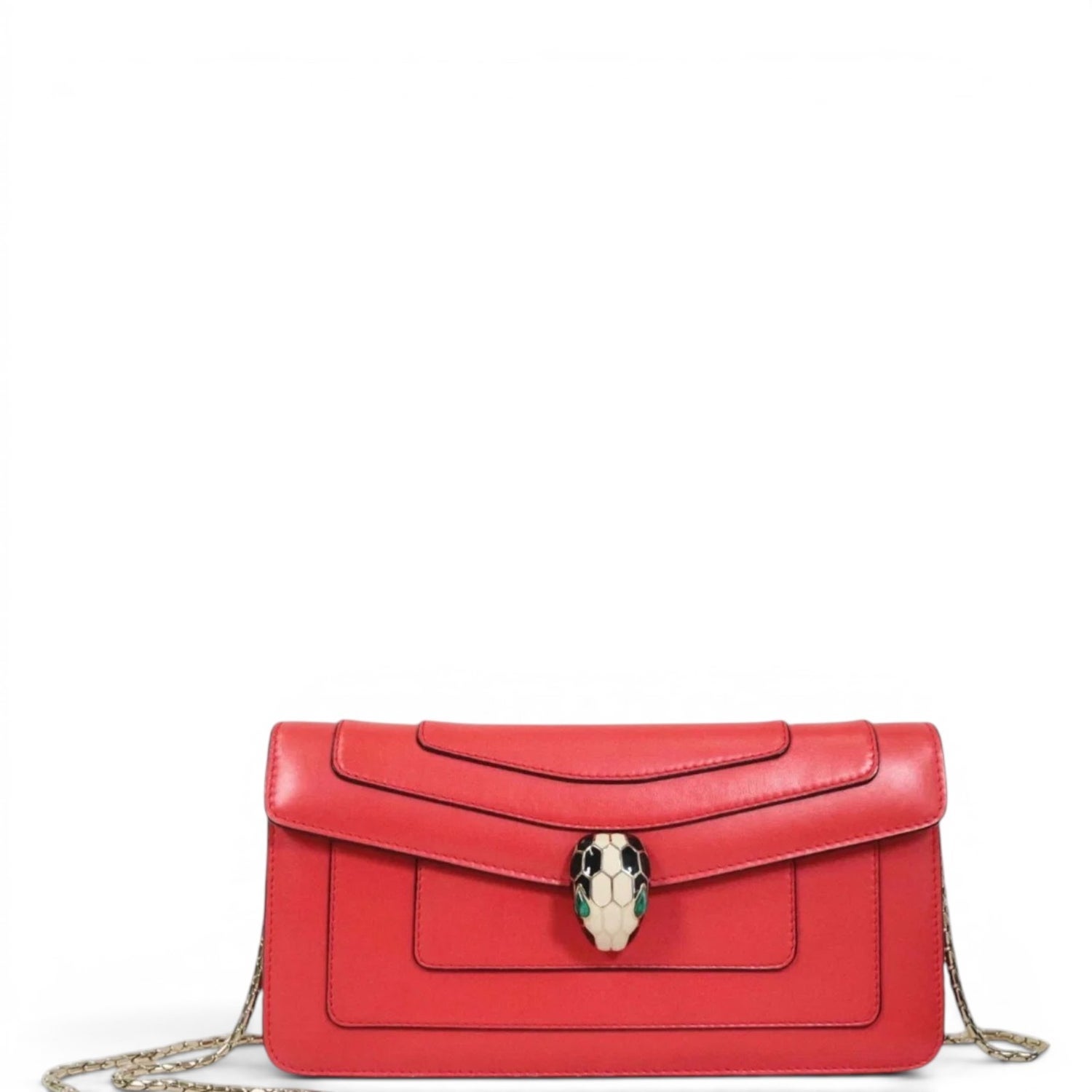 Calfskin Serpenti Forever East-West Shoulder Bag Medium