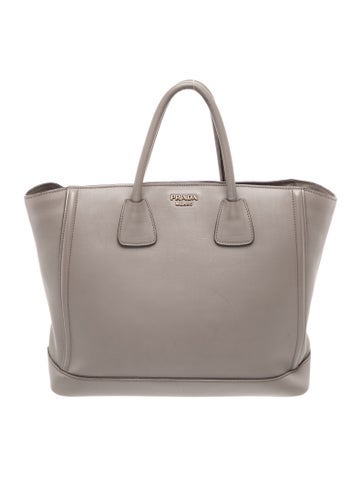 City Calf Leather Top Handle Bag Large