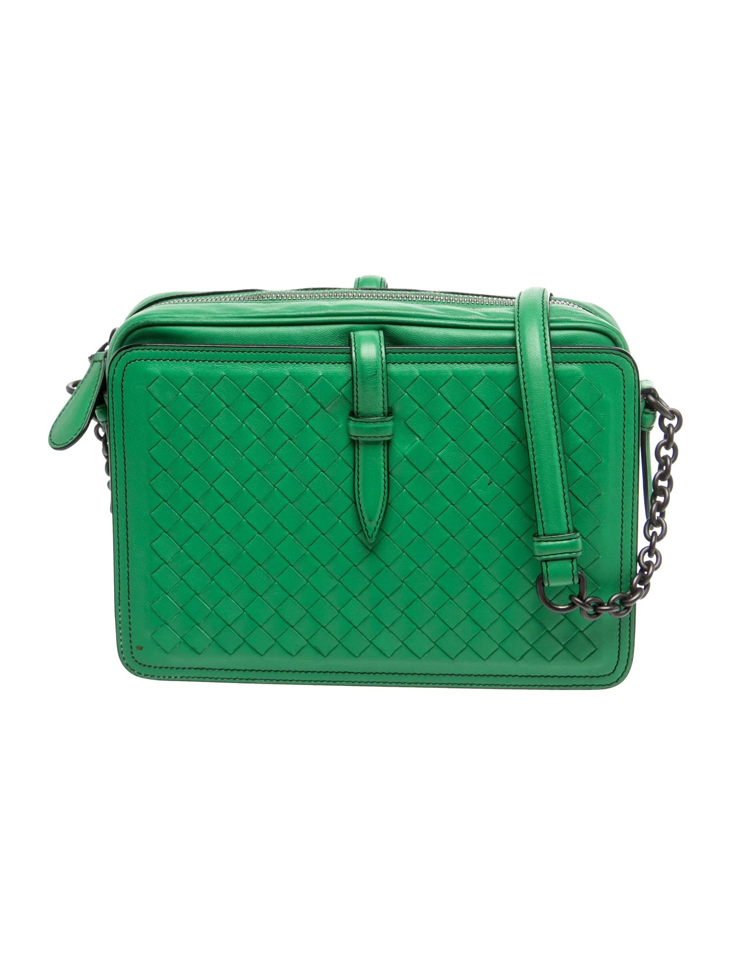 Intrecciato Belt Flap Camera Bag Medium