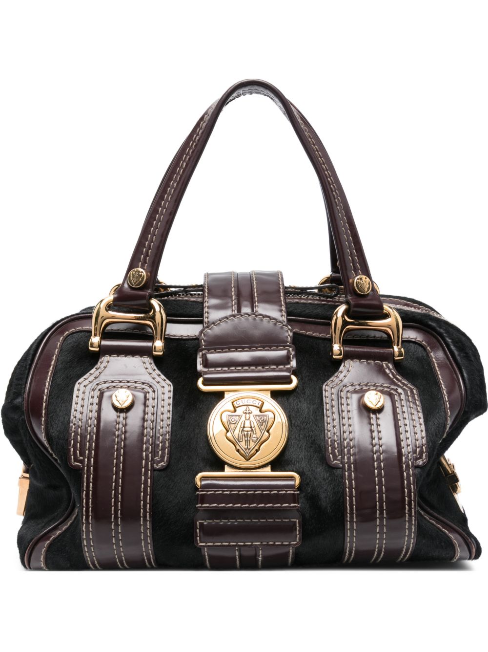 2000s Aviatrix pony-effect tote bag