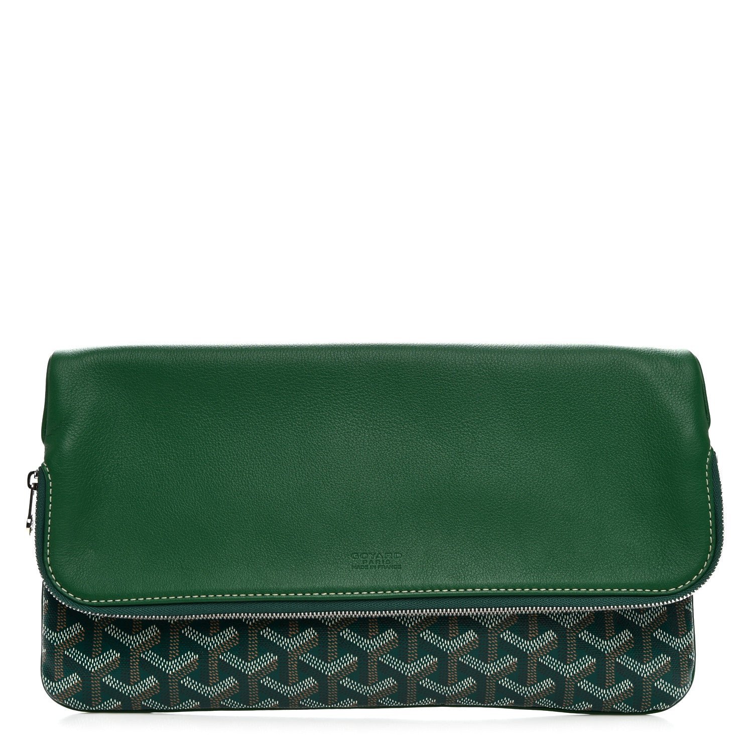 Goyard Goyardine Sainte Marie Soft Clutch Green