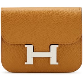 Hermes Sesame Epsom Constance Slim Wallet Palladium Hardware, 2023
