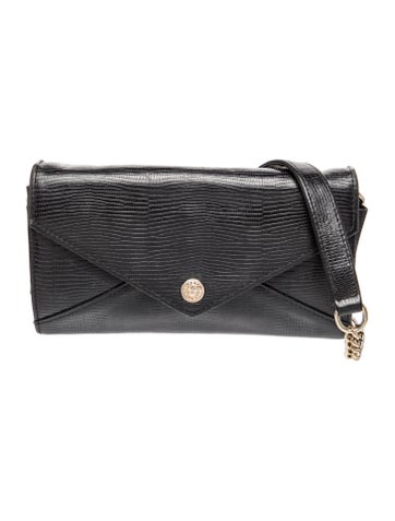 Embossed Leather Crossbody Bag