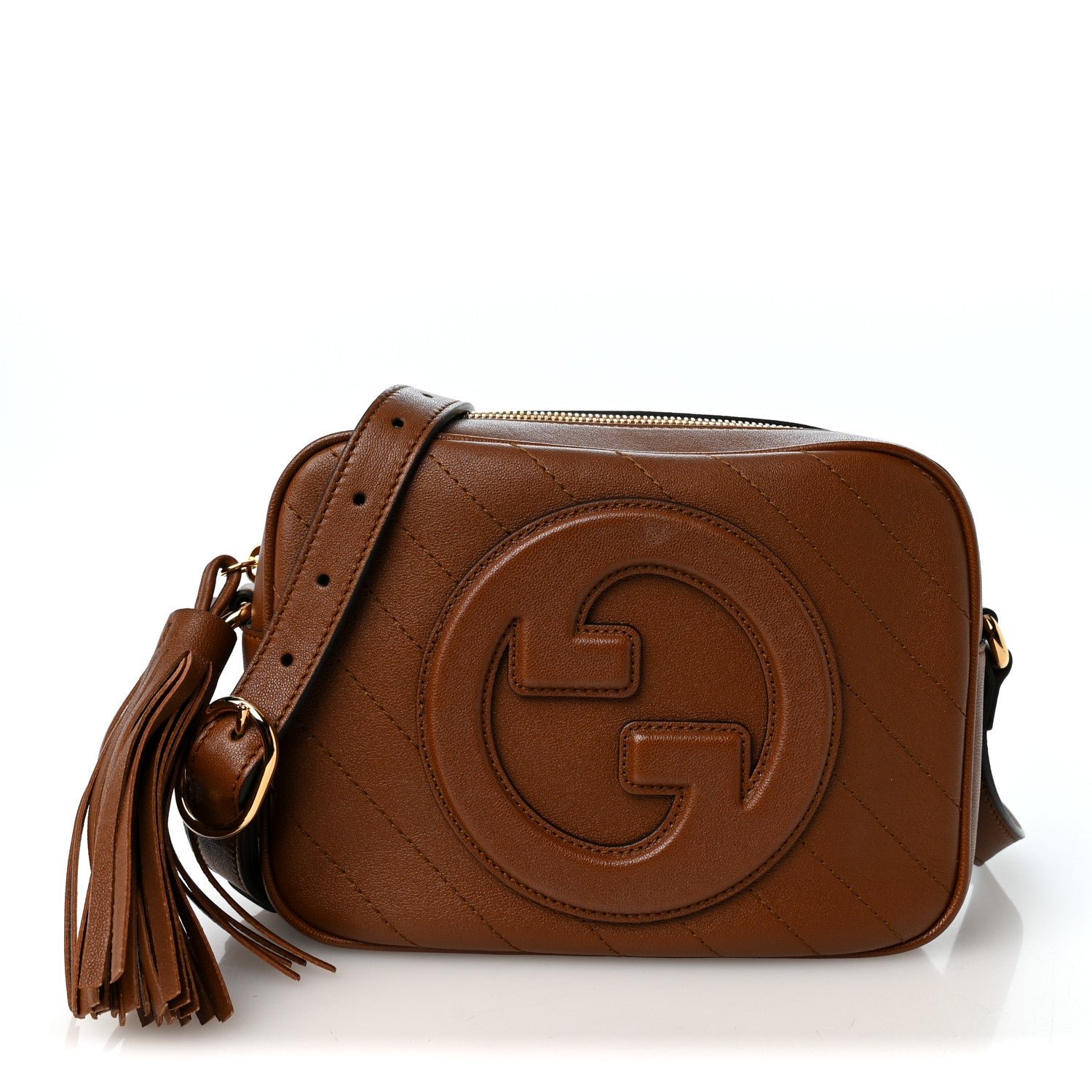 Gucci Sakai Be Green Calfskin Diagonal Stitched Small Blondie Shoulder Bag Cuir