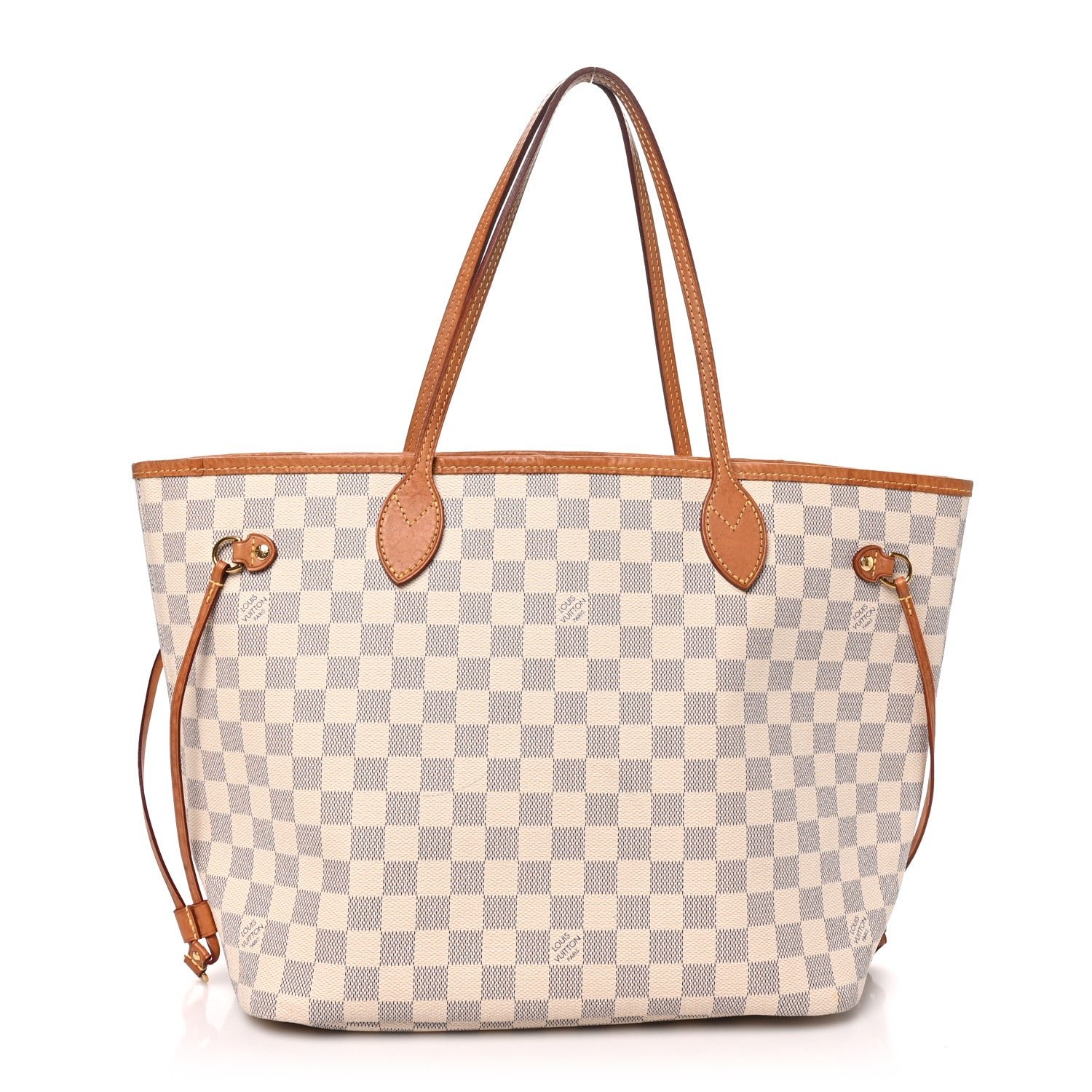 Louis Vuitton Damier Azur Neo Neverfull MM Rose Ballerine