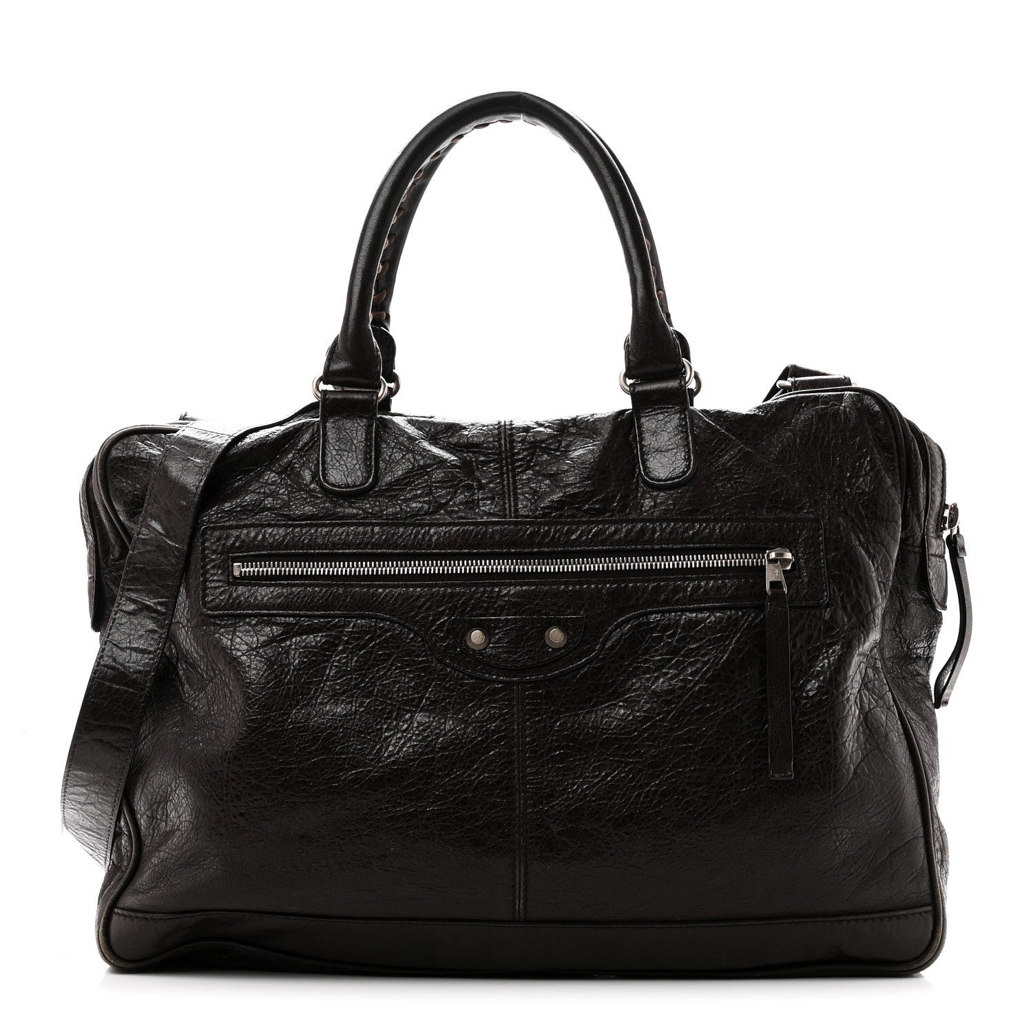 Balenciaga Agneau Classic Hardware Mens Mini Folder Cigare Fonce