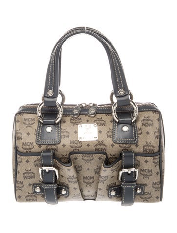 MCM Visetos Top Handle Bag