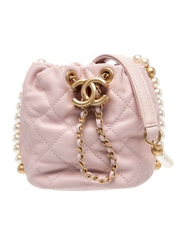 Mini About Pearls Bucket Bag