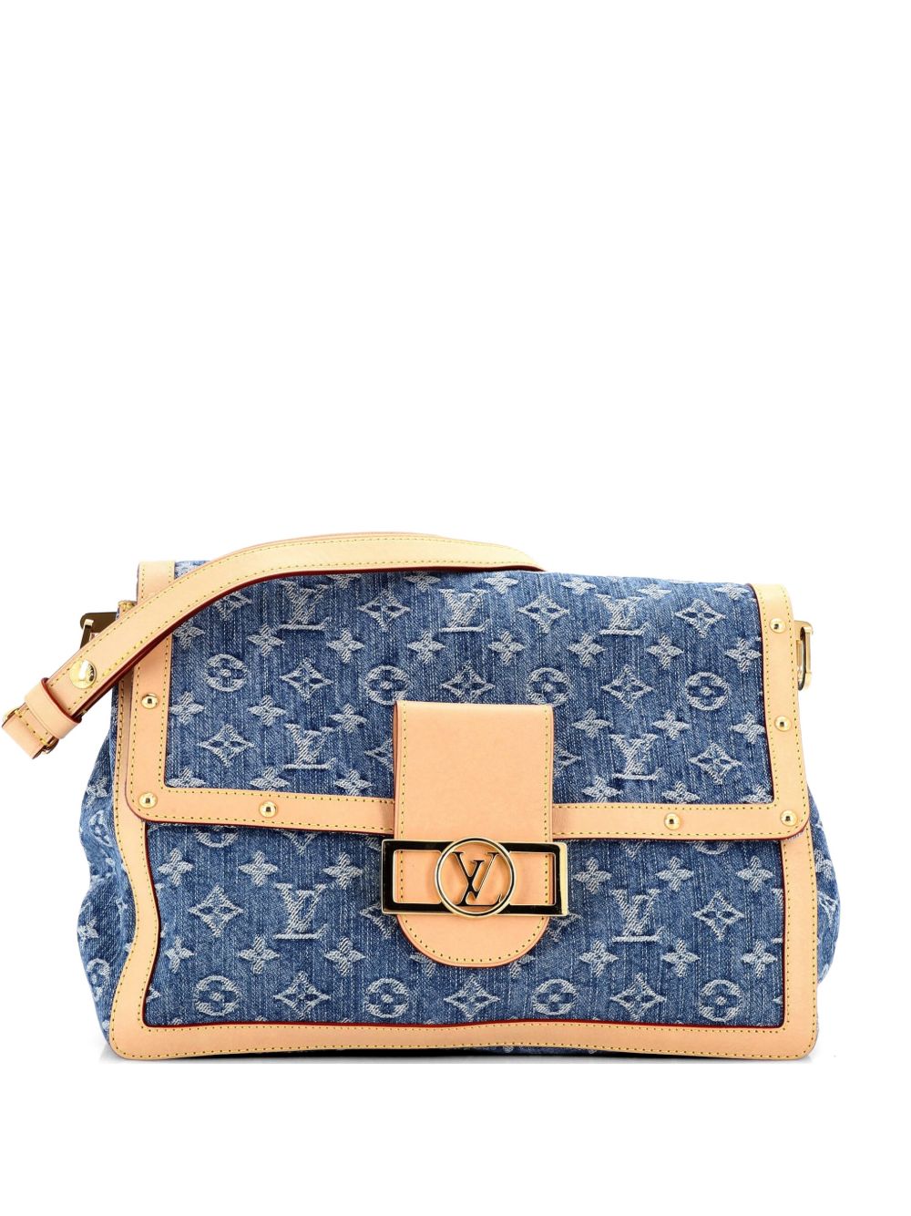 Dauphine Soft Monogram Denim GM shoulder bag