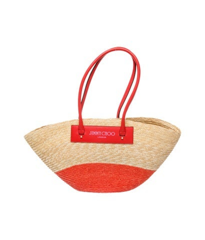 Jimmy Choo Choo Raffia Evening Bag