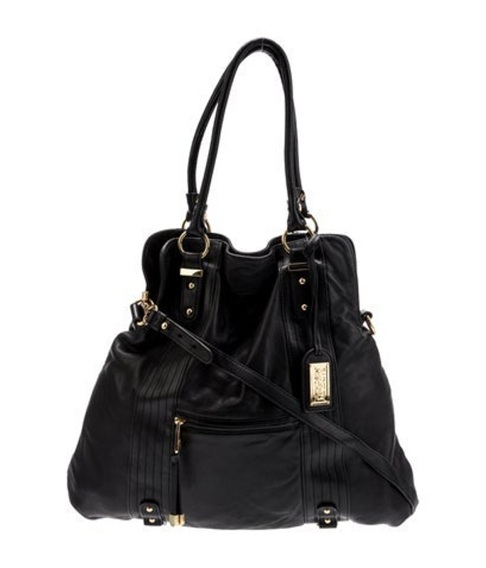 Badgley Mischka Mischka Leather Bucket Bag