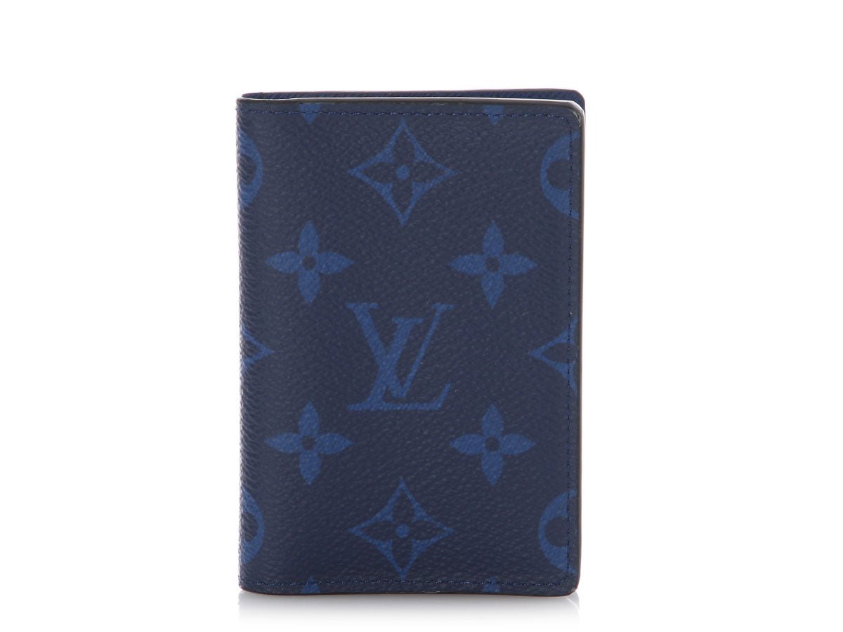 Louis Vuitton Cobalt Blue Monogram Taigarama Pocket Organizer