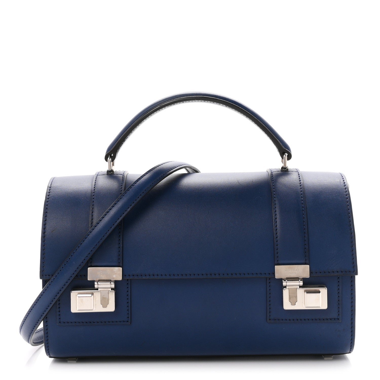Moynat Moynat Box Calfskin Cabotin Blue