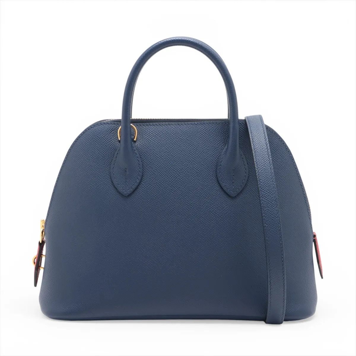 Hermès Bolide 1923 25 Tricolor Veau Epsom Blue Saffir x Rouge Piman x Blue Indig