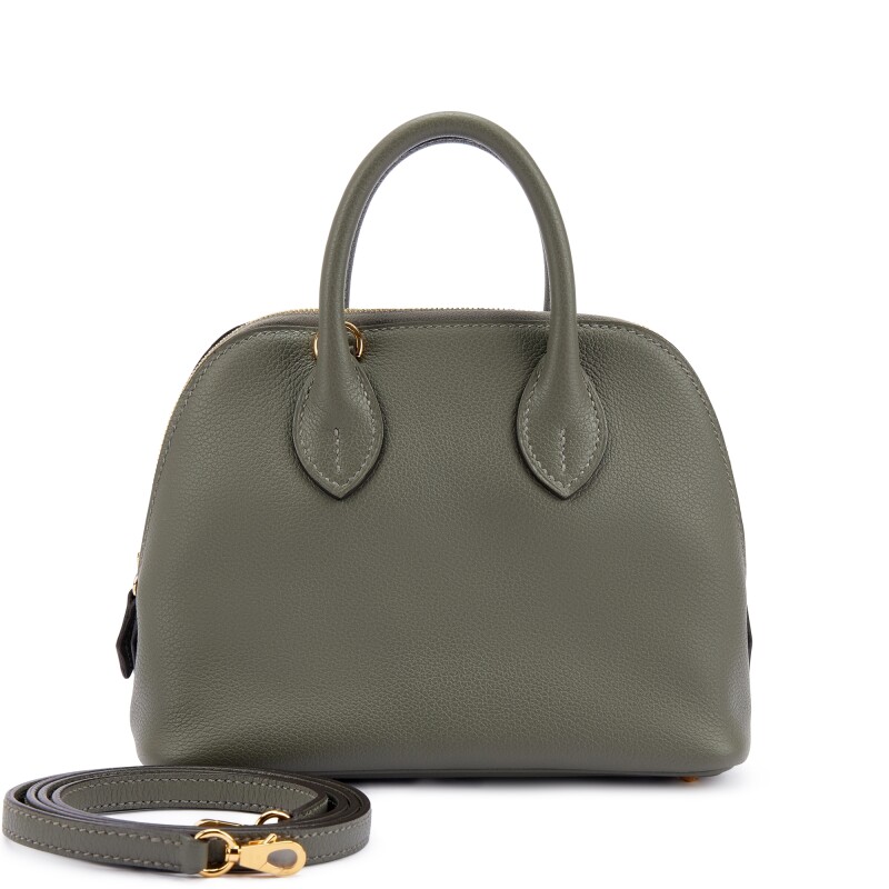 Hermes Gris Meyer Evercolor Mini Bolide 1923 Gold Hardware, 2025