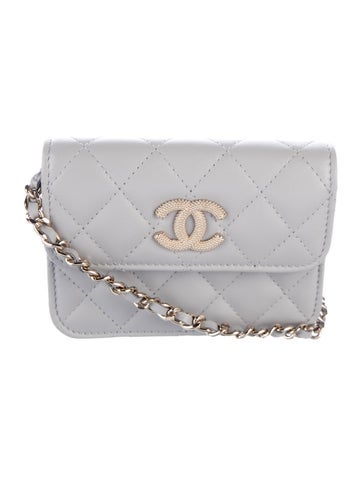 Quilted Mini Clutch w/ Chain