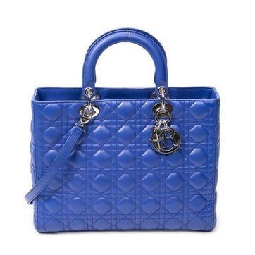 Dior Leather Large Lady Dior Zip