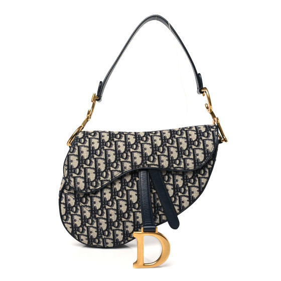Dior Oblique Saddle Bag Blue