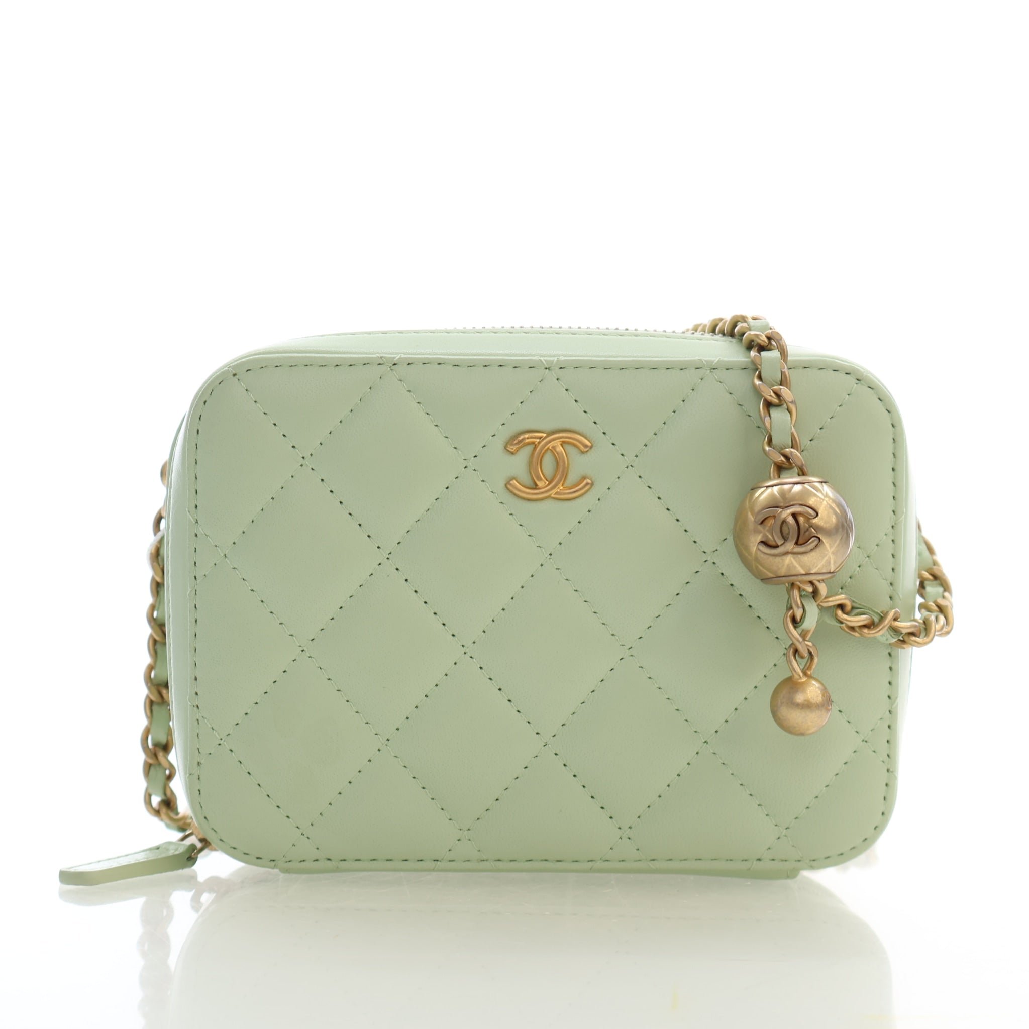 Chanel Mini Lambskin Pearl Crush Camera Case Bag