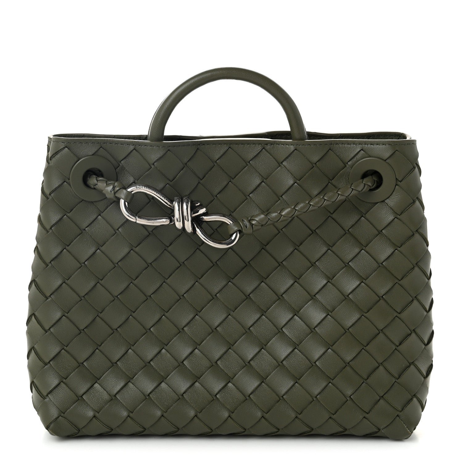 Bottega Veneta Nappa Intrecciato Small Andiamo Shoulder Bag Pickle