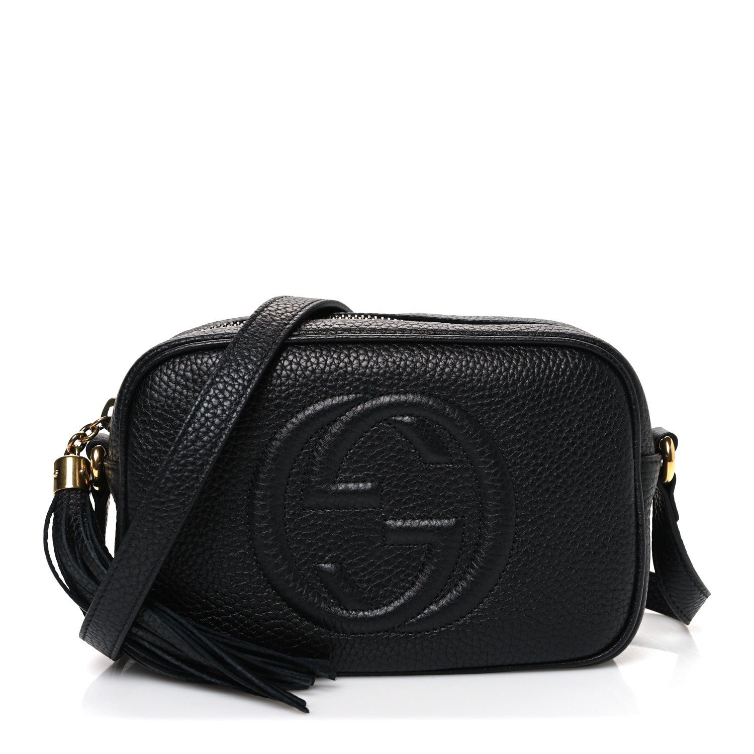 Gucci Pebbled Calfskin Mini Soho Disco Bag Black