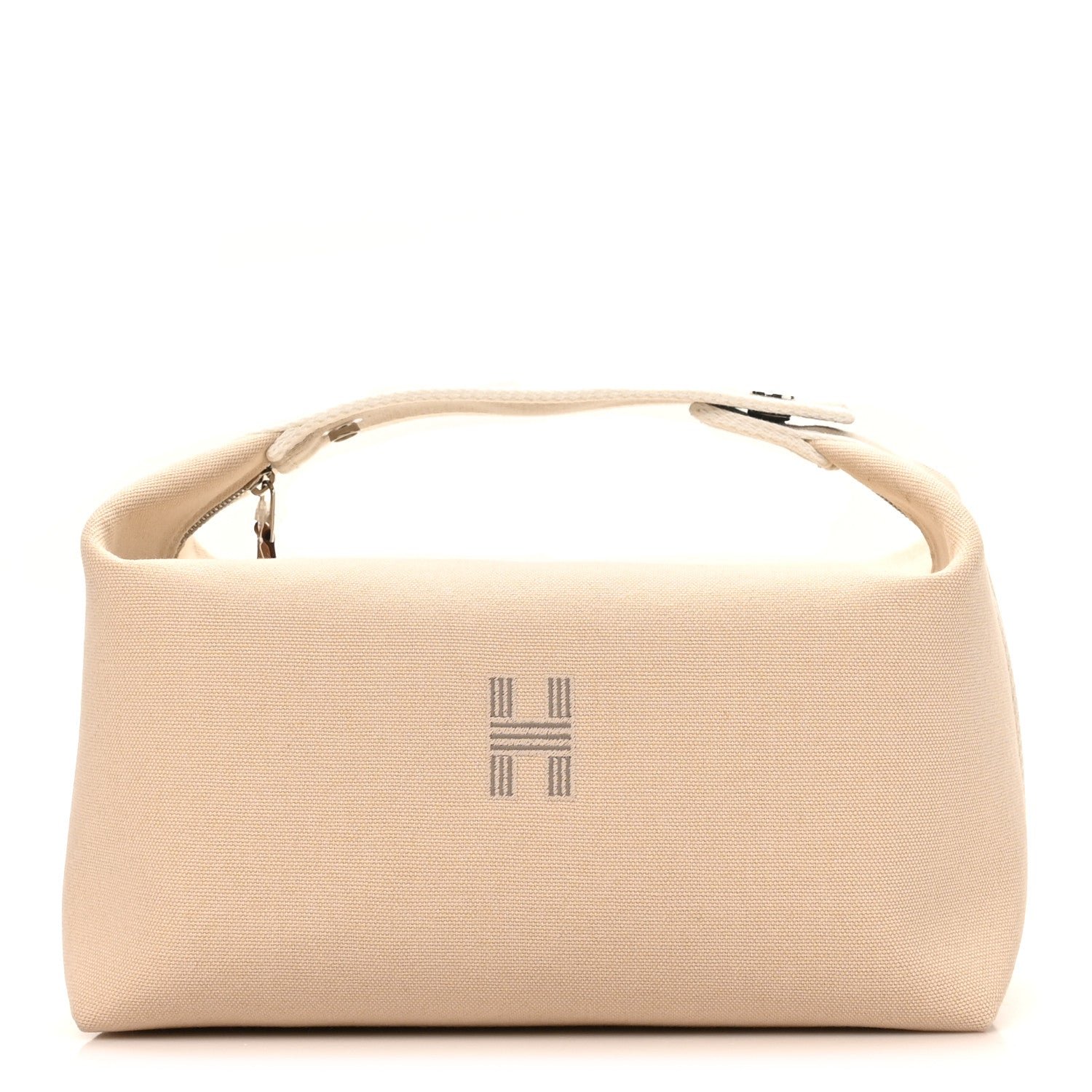 Hermes Canvas Large Bride-A-Brac Pouch Natural
