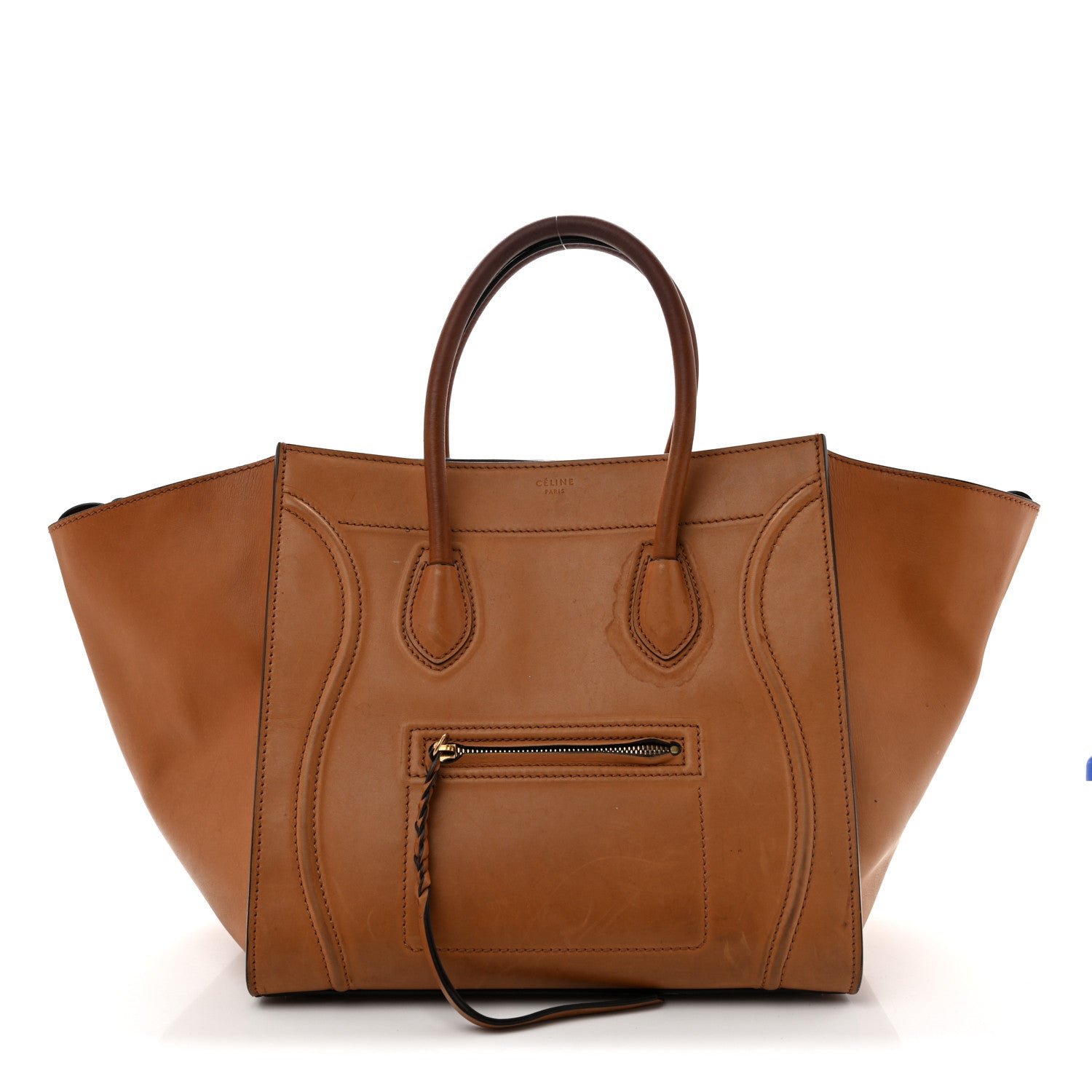 Celine Natural Calfskin Medium Phantom Luggage Tan