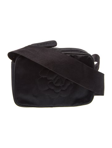 Satin Camellia Shoulder Bag