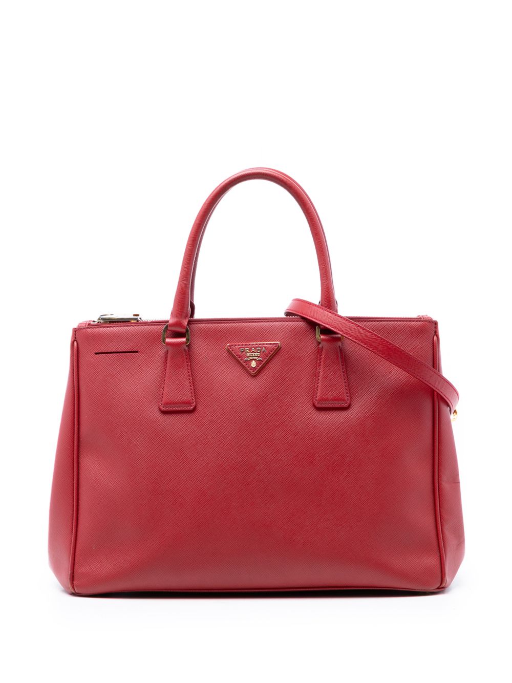 Prada 2010-2026 Large Saffiano Lux Galleria Double Zip satchel