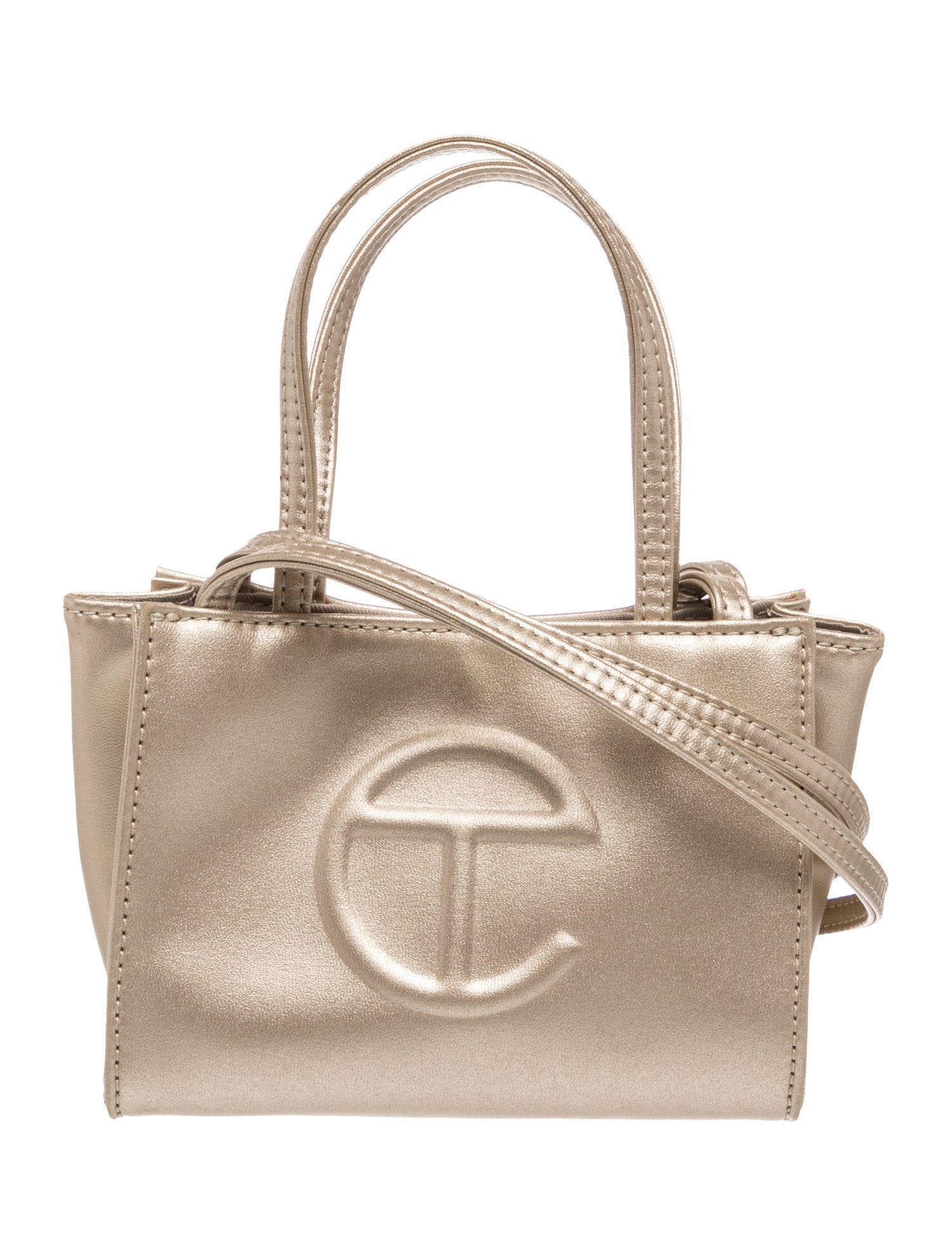 Vegan Leather Mini Shopping Tote