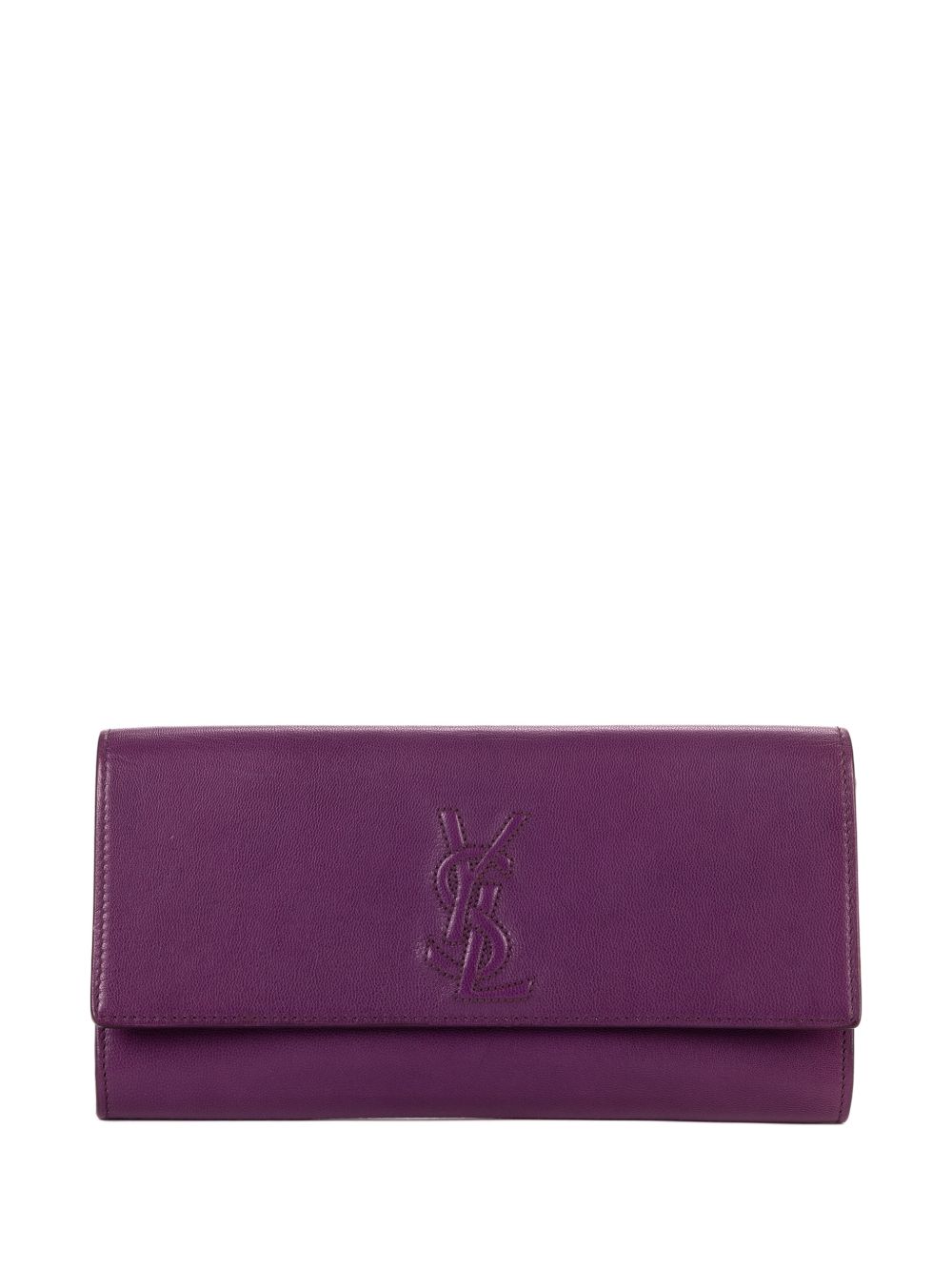 Belle De Jour flap leather clutch bag