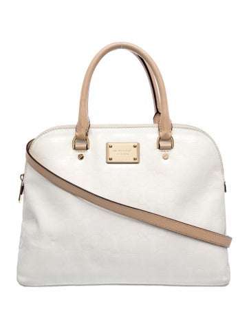 Patent Leather Top Handle Bag