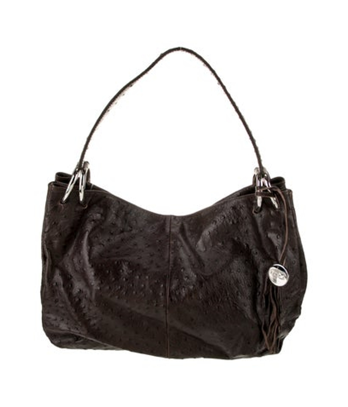 Furla Embossed Leather Shoulder Bag
