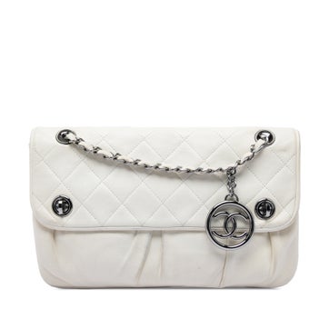 CC Quilted Lambskin Double Turnlock Flap