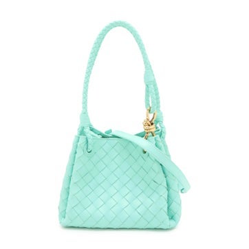 Lambskin Intrecciato 2-Way Shoulder Bag