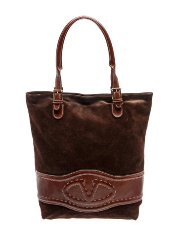 Valentino Suede Tote Vintage