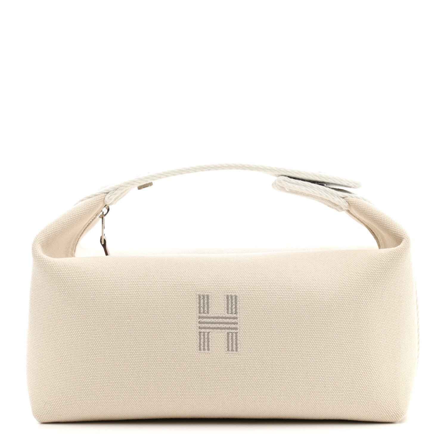 Hermes Canvas Small Bride-A-Brac Pouch Natural