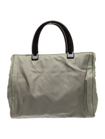 Tessuto Nylon Top Handle Bag Vintage